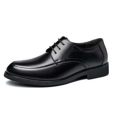 Classic Sharp Toe Style Full Leather Dress Shoes Double Joints Design Anti-Slip skrifstofuskór