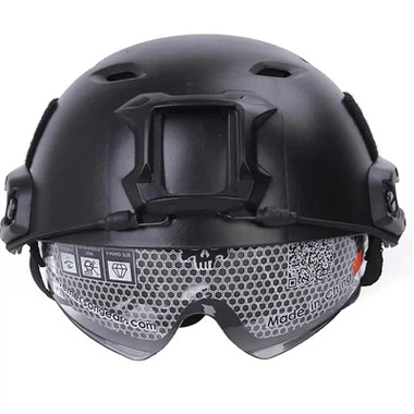Outdoor Tactical Combat Hraðgleraugu skotheldur hjálmur með BJ Yype